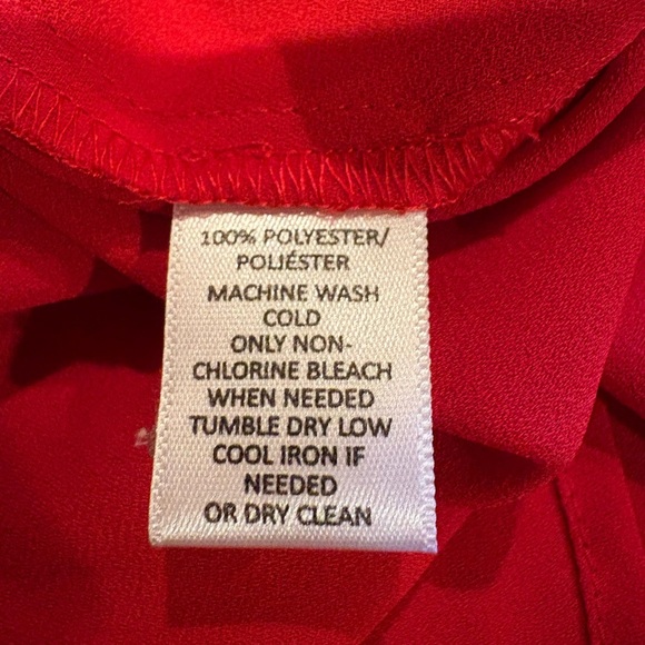 LOFT Women's ruffled Blouse long cuffed sleeves with buttons size M - Picture 9 of 12